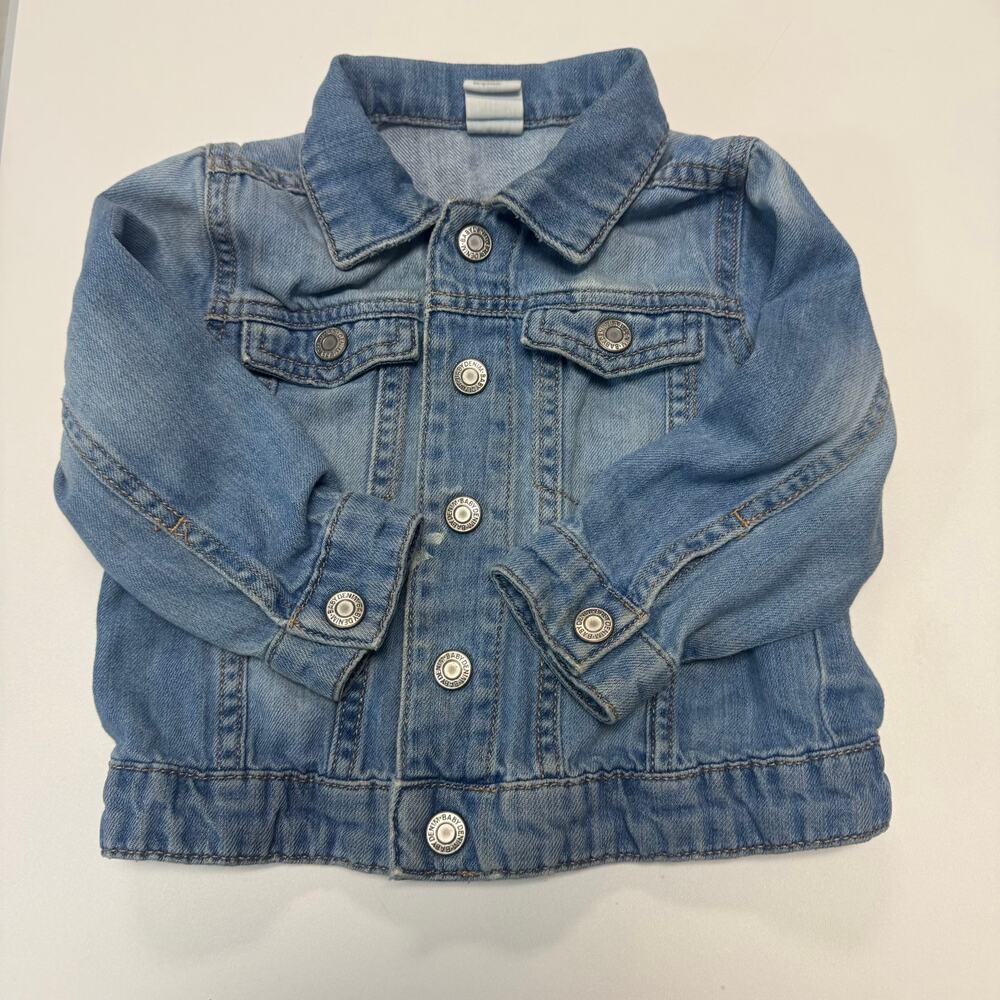 H&M Baby Girl 12-18M Denim Jacket 100% Cotton - Picture 5 of 5